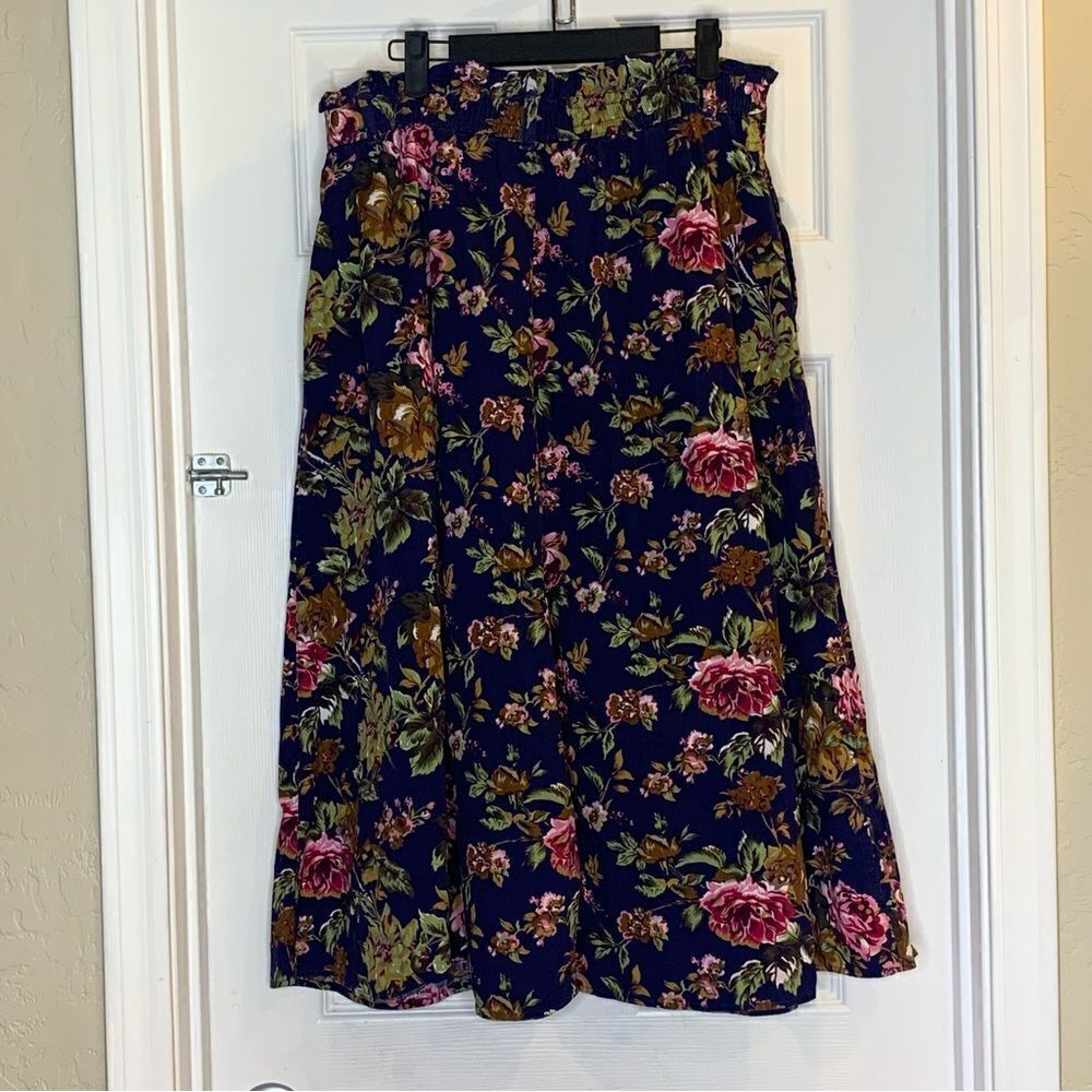 Bugle Boy Skirt Vintage Floral Pattern Size Medium